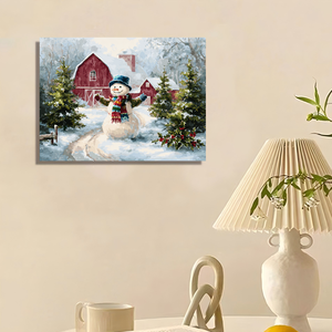 CHENISTORY Peinture par numéros <span class=keywords><strong>de</strong></span> Noël, kits <span class=keywords><strong>de</strong></span> <span class=keywords><strong>dessin</strong></span> <span class=keywords><strong>Bonhomme</strong></span> <span class=keywords><strong>de</strong></span> <span class=keywords><strong>neige</strong></span> par numéros, tableau mural moderne DIY - Product Image 4