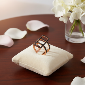 Silver รูปสี่เหลี่ยมผืนผ้า Elegant แหวนออกแบบงานแต่งงานแหวนขายส่งเงินแท้925เครื่องประดับ - Product Image 3