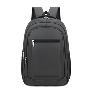 Unisex Backpack 15 Inches Computer Interlayer Business Travel Student Schoolbag Blue Solid Color - Product Image 5