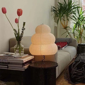 Lámpara de mesa de papel de arroz para decoración creativa del hogar, lámpara japonesa <span class=keywords><strong>Akari</strong></span>, lámpara de papel hecha a mano - Product Image 2
