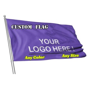 Bandera Grande de 3x5 para Exteriores, Impresa a Todo Color con Logotipo Personalizado, 100% Poliéster, para Exhibición y Promociones - Product Image 1