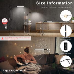 12V LED Floor Lamp with IR Remote and Touch Control Adjustable Brightness Energy Efficient Modern Design Floor Light - Product Image 2