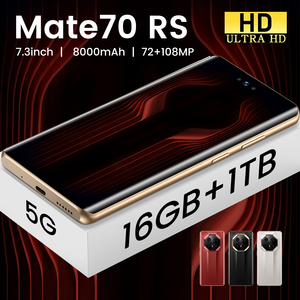 Teléfono Desbloqueado Mate70 RS de 7.3 Pulgadas Compatible con Google, Whatsapp y <span class=keywords><strong>Facebook</strong></span>, Teléfono Celular Desbloqueado Más Pequeño en Venta - Product Image 5