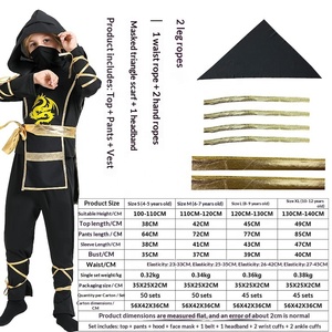 Nouveau Costume de <span class=keywords><strong>Cosplay</strong></span> Samouraï Echo Transfrontalier Euro-Américain pour Enfants, Tenue de Spectacle d'Halloween en Polyester, Kit en Stock - Product Image 6