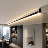 Profilé LED en alliage d'aluminium anodisé AL6063-T5, encastré/en saillie, pour éclairage linéaire intérieur, garantie 3 ans, personnalisable