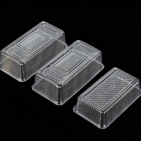 Boîte à blister antidérapante sur mesure avec plateau en plastique texturé gaufré, emballage jetable pour la mise en place de produits de boulangerie