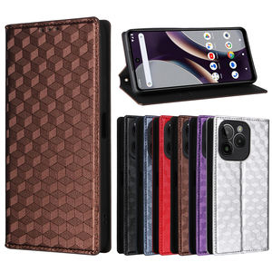 Voor <span class=keywords><strong>Blu</strong></span> Bold K10, <span class=keywords><strong>Blu</strong></span> G54 Ruitvormige Drie-Patroon Pu Telefoon Hoesje Portemonnee Polsbandje Flip - Product Image 5