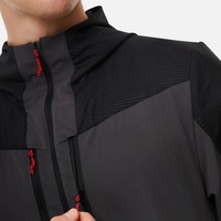 Veste softshell d'extérieur personnalisée, imperméable, coupe-vent, légère, avec fermeture éclair, pour homme, broderie imprimée