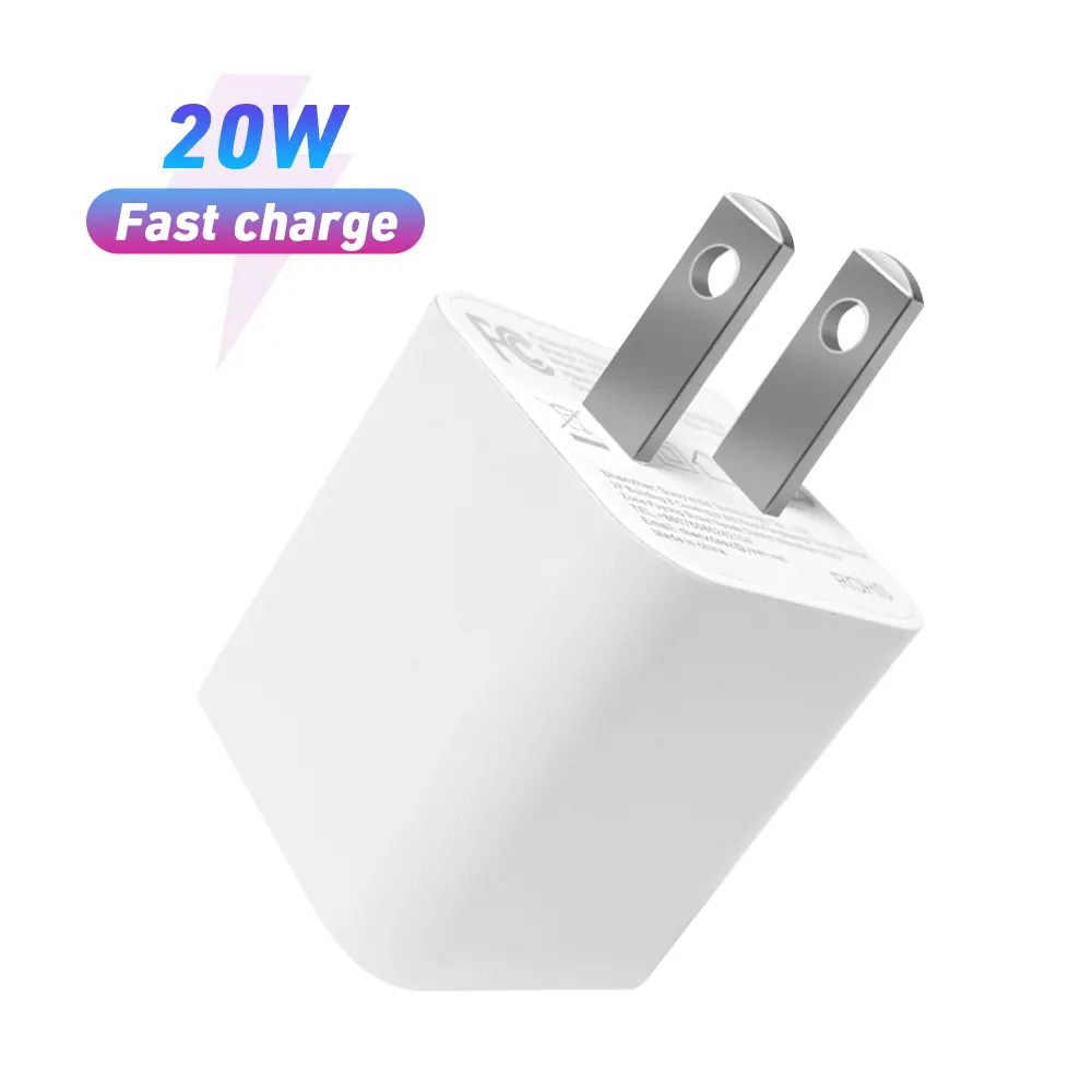 Pd 20w C-type Mobile Phone Travel Wall Pd Fast Charger Uk Plug With Usb Ports Wall Charger