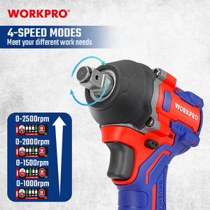 Clé à chocs <span class=keywords><strong>sans</strong></span> <span class=keywords><strong>fil</strong></span> WORKPRO 20V, 1/2 po (12,7 mm), outil électrique <span class=keywords><strong>sans</strong></span> <span class=keywords><strong>fil</strong></span> pour l'automobile, 400 Nm. Clé à chocs <span class=keywords><strong>sans</strong></span> <span class=keywords><strong>fil</strong></span> à couple élevé - Product Image 4