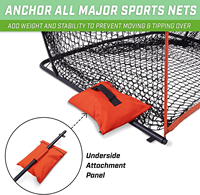 Filets de sport à ancre pondérée en tissu, Portable, Super Durable, cadre de but de football, sac de sable d'eau en plastique, prix bas