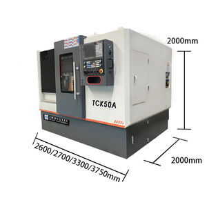 เครื่องกลึงซีเอ็นซีเครื่องกลึง TCK50ขนาดเล็กมีเสถียรภาพสูงความแม่นยำสูงทนทานกลึงซีเอ็นซี TCK50AY สารละลายซีเอ็นซี - Product Image 6
