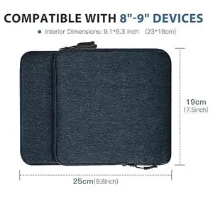 TiMovo Bolsa de proteção portátil para tablet, capa com vários bolsos e grande capacidade para ipad Galaxy Fire HD Lenovo 8-9 Polegada