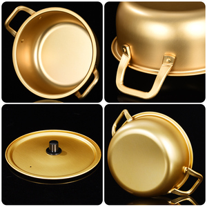 YUEDISI Utensilios de cocina Estilo coreano Mariscos Olla Sopa Olla caliente Doble ASA Aluminio Fideos Pan - Product Image 5