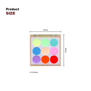 <span class=keywords><strong>Professionnel</strong></span> cosmétique Maquillage fard à paupières <span class=keywords><strong>palette</strong></span> 9-couleur à base d'huile uv néon Visage Corps <span class=keywords><strong>Peinture</strong></span> <span class=keywords><strong>Palette</strong></span> Pour Enfants et Adultes - Product Image 4