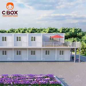 Cbox Customized Modular 2-Story Office Building Mobile Tiny Homes Dormitory Miner Apartment Prefab <b>Flat</b> Pack Container House - Product Image 1