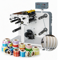 Machine de découpe de petits rouleaux de papier pour étiquettes, découpeuse et rembobineuse de ruban adhésif et d'étiquettes en PVC pour petits rouleaux d'étiquettes vierges et rouleaux de papier autocollant