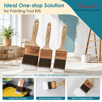 Pinceau mural personnalisé CHOPAND Premium à poils plats ultra-lisses pour la peinture murale intérieure et extérieure des villas de luxe
