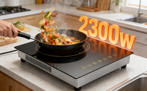 Table de cuisson encastrable en verre céramique, cuisinière infrarouge domestique à zone unique avec contrôle précis de la température pour des plats parfaits - Product Image 5