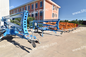 Plataforma <span class=keywords><strong>Elevadora</strong></span> de Brazo Articulado <span class=keywords><strong>Remolcable</strong></span> de 10-24 m con Canasta Grande, Mejor Precio, con Certificación CE - Product Image 2