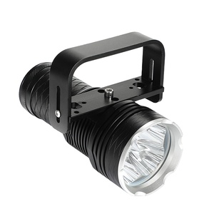 Lampe Torche De Plongée QX3 10800LM LED étanche 80m - Torche COB Pour Plongée, Photo Sous-marine, Sports Nautiques (Noir)