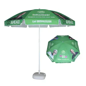 Glo africa market large outdoor double ribs beach umbrella wind resistant