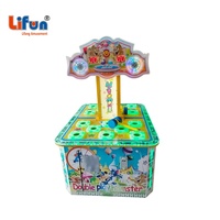 LIFUN Jeu d'arcade Whack-A-Hamster double face à monnayeur avec distributeur de tickets en option pour centres commerciaux