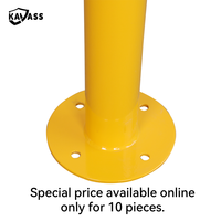 KAVASS Source Factory Powder Coated-Montage en surface Sécurité en acier jaune Borne de stationnement fixe pour parking