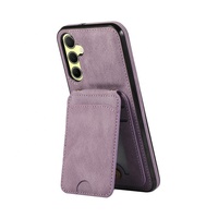 Carte Et Étui Portefeuille Pour Samsung A26 A17 A36 A56 Cas Portefeuille Avec Bandoulière-Violet