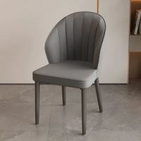 Chaise de salle à manger moderne en velours coloré, avec structure métallique et revêtement moelleux, pour salon et chambre à coucher, vente en gros