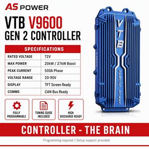 Batterie 72V 45Ah 50Ah VTB V9600, contrôleur RGA-52, kit moteur, système d'alimentation, pack lithium haute décharge, Talaria Sur-Ron Drop-In - Product Image 4