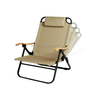 Sedia a Sdraio Pieghevole Portatile ad Alta Capacità di Carico con Cuscino, <span class=keywords><strong>Design</strong></span> Moderno in Alluminio per Esterni, Spiaggia, Pesca, Pause <span class=keywords><strong>Pranzo</strong></span> - Product Image 3