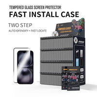 Protection d'écran en verre trempé avec boîte magique pour tous types de téléphones