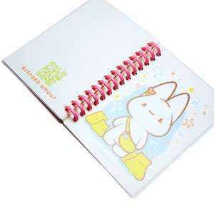 स्टिकर दृश्य बुक कस्टम स्टेशनरी डिजाइन कावायी ए 5 काठी सिलाई पुनः प्रयोज्य संग्रह - Product Image 6