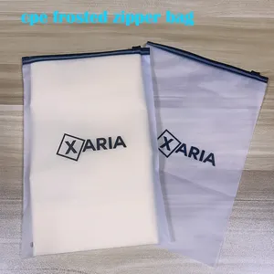Bolsas de plástico esmerilado biodegradables personalizadas, bolsas con cremallera reutilizables, bolsas con cierre de cremallera