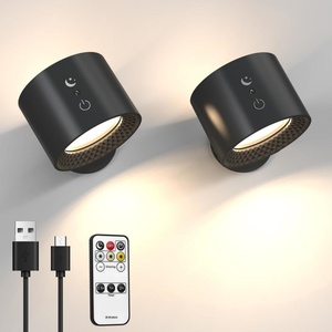 Modern LED E26 Wireless Wall <b>Lamp</b> Indoor Home Decorative New Low Price Black OEM 40 80 <b>Remote</b> <b>Control</b> Dimmable Wall-Mounted - Product Image 2