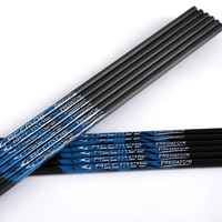 ACCMOS ID 6.2mm 0.006 Tige de flèche en carbone pur Spine 250-800 pour Tir à l'arc Chasse Bricolage