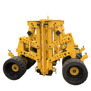 Behälter rollen können ohne Gabelstapler installiert werden. Gummi räder für Sandy Oberflächen. Hydraulische Jack Container Rollen - Product Image 2