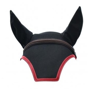 Máscara de orejas de ganchillo transpirable para caballo, con encaje de algodón, accesorios ecuestres - Product Image 4
