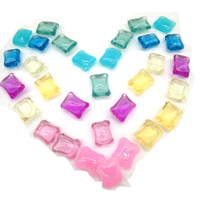 3 in 1 Eco-Friendly Disposable Laundry Pods Liquid Detergent for Baby Clothes-OEM Cleaning Product Laundry Capsules