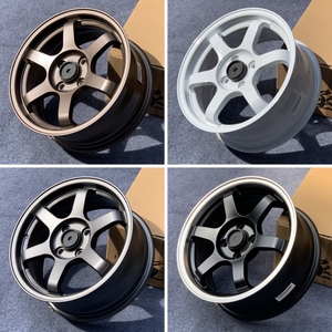 ล้อแม็กซ์สีแดงใหม่ ขนาด 17 18 19 <span class=keywords><strong>20</strong></span> นิ้ว 4x100 5x120 5x114.3 5x112 อลูมิเนียมฟอร์จสั่งทำพิเศษ สำหรับรถแข่งน้ำหนักเบา รุ่น Te37 - Product Image 6