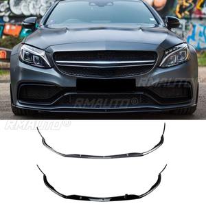 <b>For</b> Mercedes Benz Coupe C205 C63 AMG 2015-2022 <b>Car</b> Front Bumper Lip Splitter <b>Diffuser</b> Body Kit Bumper Guard Protector Cover - Product Image 2
