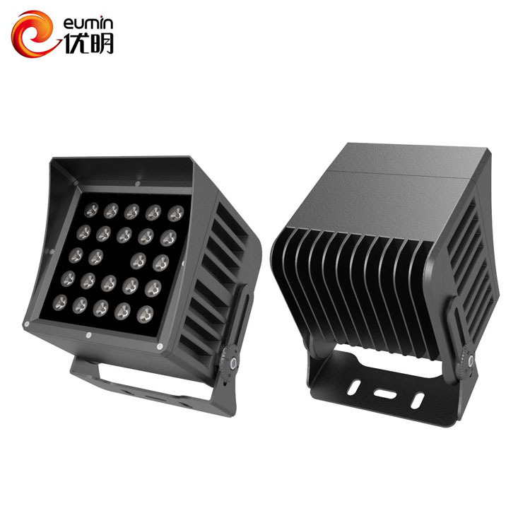 Waterproof IP66 LED Flood Light Outdoor 30W 24W AC220V Aluminum+Tempered Glass CRI80 Adjustable Beam Angle Landscape Lighting