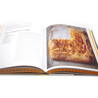 Fournisseurs de livres de cuisine et de recettes à couverture rigide en couleur à bas prix avec impression de bords colorés, papier d'art brillant, logo personnalisé - Chine