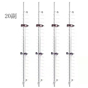 Support mural en alliage d'<span class=keywords><strong>aluminium</strong></span> avec barres de verrouillage pour présentoir à lunettes - Product Image 1