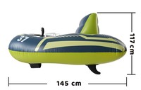 Nouvelle chaise flottante gonflable motorisée avec logo personnalisé, en PVC écologique, pour 1 personne adulte