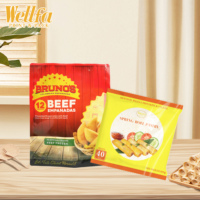 Pochette debout personnalisée pour les aliments surgelés Empanadas Samosas Boulettes de crevettes de poisson et emballage de rouleaux de printemps