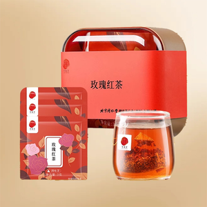 Beijing Tongrentang Rose Black Tea 21g Té DE SALUD Aliviar <span class=keywords><strong>la</strong></span> depresión del hígado Calmar las emociones Calmar el estómago Hierbas TCM - Product Image 1