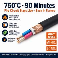 Cable de señal de par trenzado blindado WDZ WDZN RYSP LSZH al por mayor, 120 ohmios, RS485 Modbus Fieldbus PLC BAS Automatización