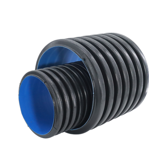 Fábrica china de alta calidad HDPE doble pared drenaje corrugado tubería de <span class=keywords><strong>alcantarilla</strong></span> negro drenaje Flexible agua de alta presión baja - Product Image 4